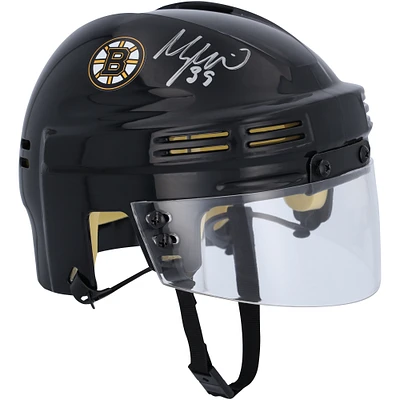 Morgan Geekie Boston Bruins Autographed Black Mini Helmet