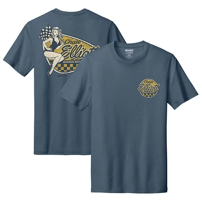 Men's Hendrick Motorsports Team Collection Blue Chase Elliott Tri-Blend Pinup T-Shirt