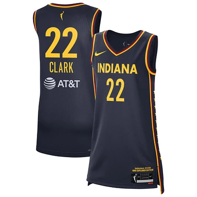 Unisex Nike Caitlin Clark Navy Indiana Fever Explorer Swingman Jersey