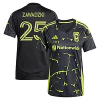 Women's adidas Sean Zawadzki Black Columbus Crew 2025 The Goosebumps Kit Replica Player Jersey
