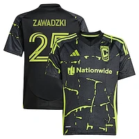 Youth adidas Sean Zawadzki Black Columbus Crew 2025 The Goosebumps Kit Replica Player Jersey