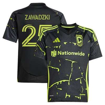 Youth adidas Sean Zawadzki Black Columbus Crew 2025 The Goosebumps Kit Replica Player Jersey