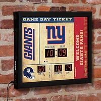 New York Giants 15" x 19" Bluetooth Scoreboard Wall Clock