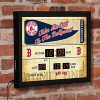 Boston Red Sox 15" x 19" Bluetooth Scoreboard Wall Clock