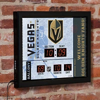 Vegas Golden Knights 15" x 19" Bluetooth Scoreboard Wall Clock