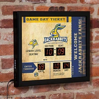 South Dakota State Jackrabbits 15" x 19" Bluetooth Scoreboard Wall Clock
