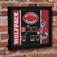 NC State Wolfpack 15" x 19" Bluetooth Scoreboard Wall Clock