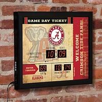 Alabama Crimson Tide 15" x 19" Bluetooth Scoreboard Wall Clock