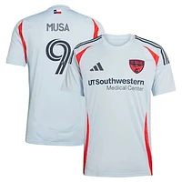 Men's adidas Petar Musa Light Blue FC Dallas 2025 The Inferno Kit Replica Player Jersey