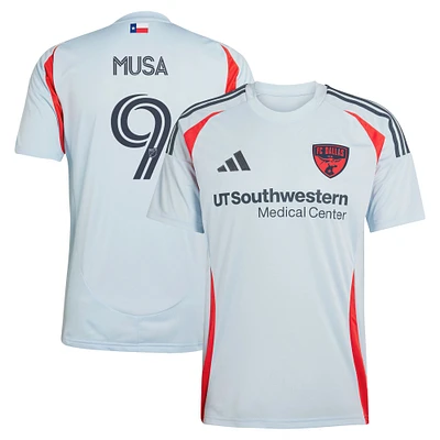 Men's adidas Petar Musa Light Blue FC Dallas 2025 The Inferno Kit Replica Player Jersey
