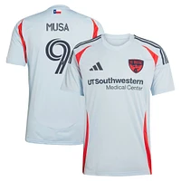 Men's adidas Petar Musa Light Blue FC Dallas 2025 The Inferno Kit Replica Player Jersey
