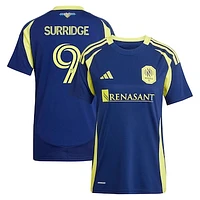 Women's adidas Sam Surridge Navy Nashville SC 2025 The Heart of Kit Replica Player Jersey