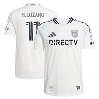 Men's adidas Hirving Lozano White San Diego FC 2025 Woven Into One Authentic Player Jersey
