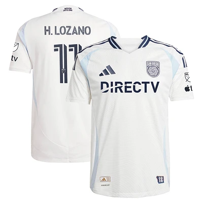 Men's adidas Hirving Lozano White San Diego FC 2025 Woven Into One Authentic Player Jersey