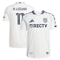 Men's adidas Hirving Lozano White San Diego FC 2025 Woven Into One Authentic Player Jersey