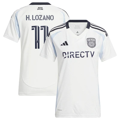Women's adidas Hirving Lozano White  2025 Woven Into One Replica Player Jersey