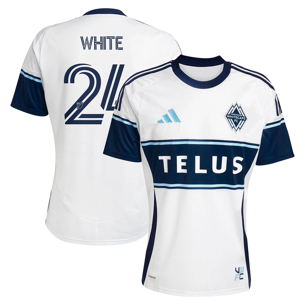 Men's adidas Brian White Vancouver Whitecaps FC 2025 The Peak Replica Player Jersey