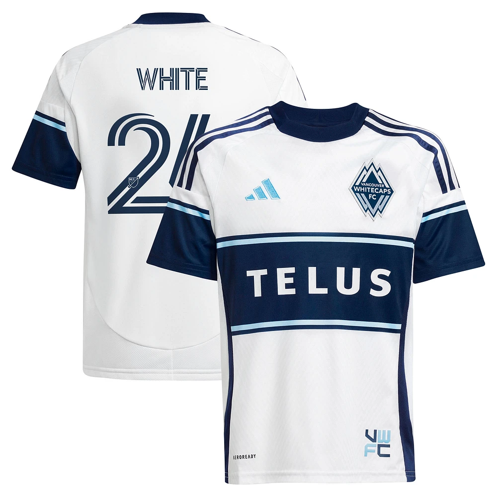 Youth adidas Brian White Vancouver Whitecaps FC 2025 The Peak Replica Player Jersey