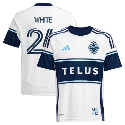 Youth adidas Brian White Vancouver Whitecaps FC 2025 The Peak Replica Player Jersey