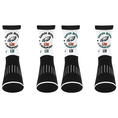 Unisex Starter Philadelphia Eagles Super Bowl LIX Champions Quarter Socks