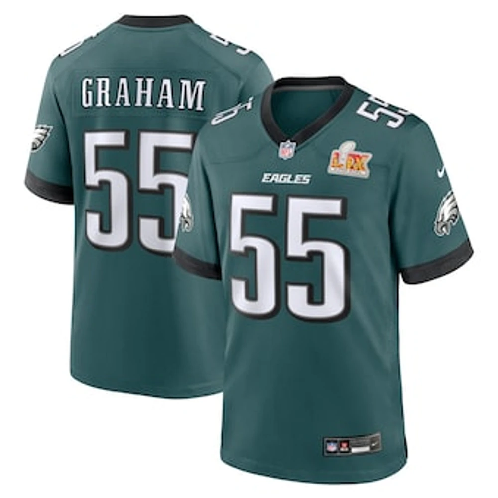 Men's Nike Brandon Graham Midnight Green Philadelphia Eagles Super Bowl LIX Game Player Jersey