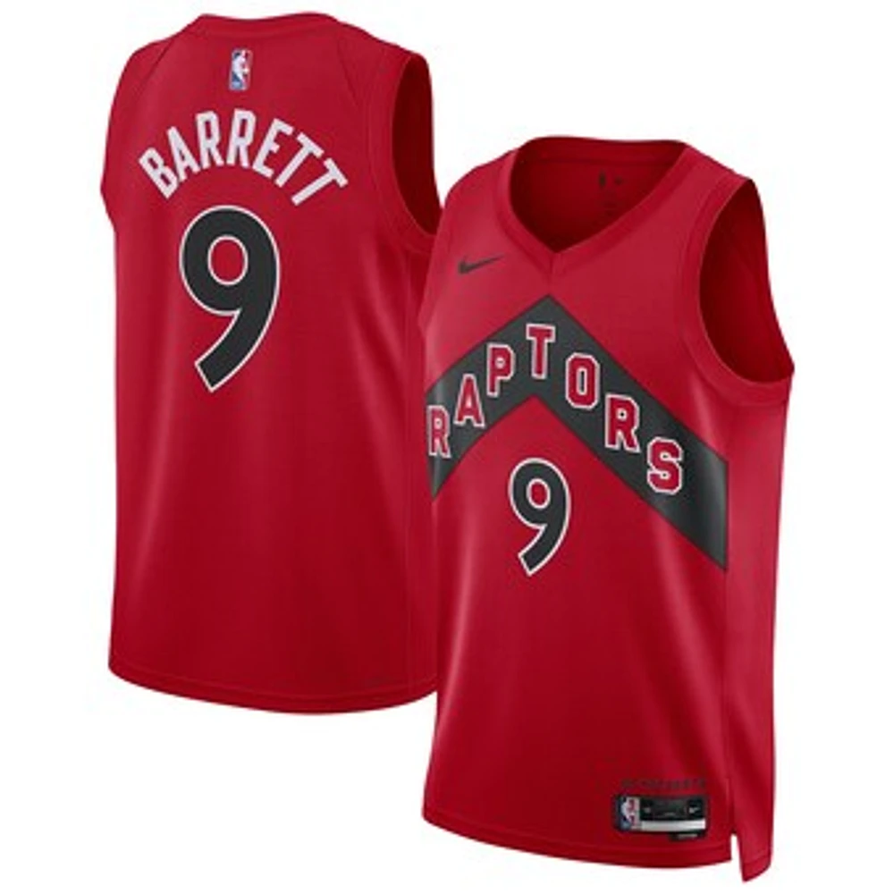 Unisex Nike RJ Barrett Red Toronto Raptors Icon Swingman Jersey