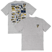 Women's Vive La Fete  Gray FIU Panthers Impressions Artwork Relaxed Fit T-Shirt