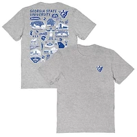Women's Vive La Fete  Gray Georgia State Panthers Impressions Artwork Relaxed Fit T-Shirt