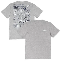 Women's Vive La Fete  Gray New Hampshire Wildcats Impressions Artwork Relaxed Fit T-Shirt