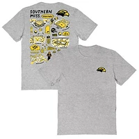 Women's Vive La Fete  Gray Southern Miss Golden Eagles Impressions Artwork Relaxed Fit T-Shirt