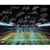 Philadelphia Eagles Autographed Super Bowl LIX Champions 16" x 20" Photograph with at least 10 Signatures featuring Jalen Hurts, DeVonta Smith, Cooper DeJean, Dallas Goedert, Saquon Barkley & More! - Limited Edition of 250