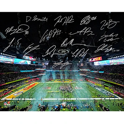 Philadelphia Eagles Autographed Super Bowl LIX Champions 16" x 20" Photograph with at least 10 Signatures featuring Jalen Hurts, DeVonta Smith, Cooper DeJean, Dallas Goedert, Saquon Barkley & More! - Limited Edition of 250