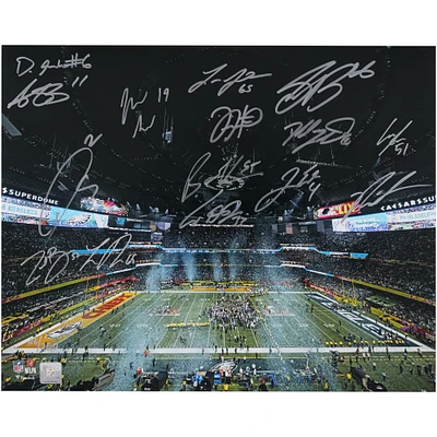 Philadelphia Eagles Autographed 16" x 20" Super Bowl LIX Photograph with 15 Signatures - Limited Edition #26/250