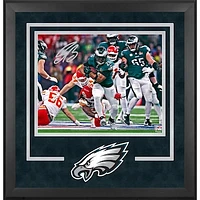 Saquon Barkley Philadelphia Eagles Autographed Super Bowl LIX Champions Deluxe Framed 16" x 20" Photograph