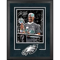 Jalen Hurts Philadelphia Eagles Autographed Super Bowl LIX Champions Deluxe Framed 16" x 20" Photograph