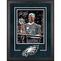 Jalen Hurts Philadelphia Eagles Autographed Super Bowl LIX Champions Deluxe Framed 16" x 20" Photograph