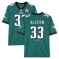 Cooper DeJean Philadelphia Eagles Autographed Super Bowl LIX Champions Nike Midnight Green Game Jersey