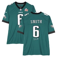 DeVonta Smith Philadelphia Eagles Autographed Super Bowl LIX Champions Nike Midnight Green Game Jersey