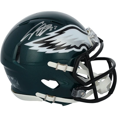 Cooper DeJean Philadelphia Eagles Autographed Super Bowl LIX Champions Riddell Logo Speed Mini Helmet