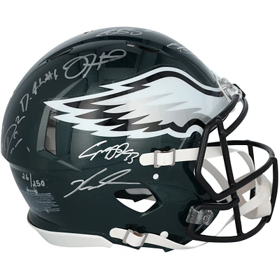 Philadelphia Eagles Super Bowl LIX Champions Autographed Riddell Speed Authentic Helmet with 15 Signatures - Limited Edition #26/250