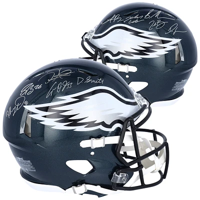 Philadelphia Eagles Autographed Super Bowl LIX Champions Riddell Speed Authentic Helmet with at least 10 Signatures featuring Jalen Hurts, DeVonta Smith, Cooper DeJean, Dallas Goedert, Saquon Barkley, more! - Limited Edition of 250