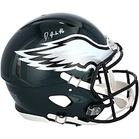 DeVonta Smith Philadelphia Eagles Autographed Super Bowl LIX Champions Riddell Logo Speed Authentic Helmet