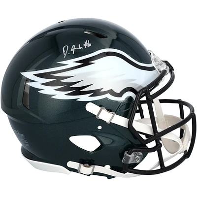 DeVonta Smith Philadelphia Eagles Autographed Super Bowl LIX Champions Riddell Logo Speed Authentic Helmet