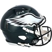 DeVonta Smith Philadelphia Eagles Autographed Super Bowl LIX Champions Riddell Logo Speed Authentic Helmet