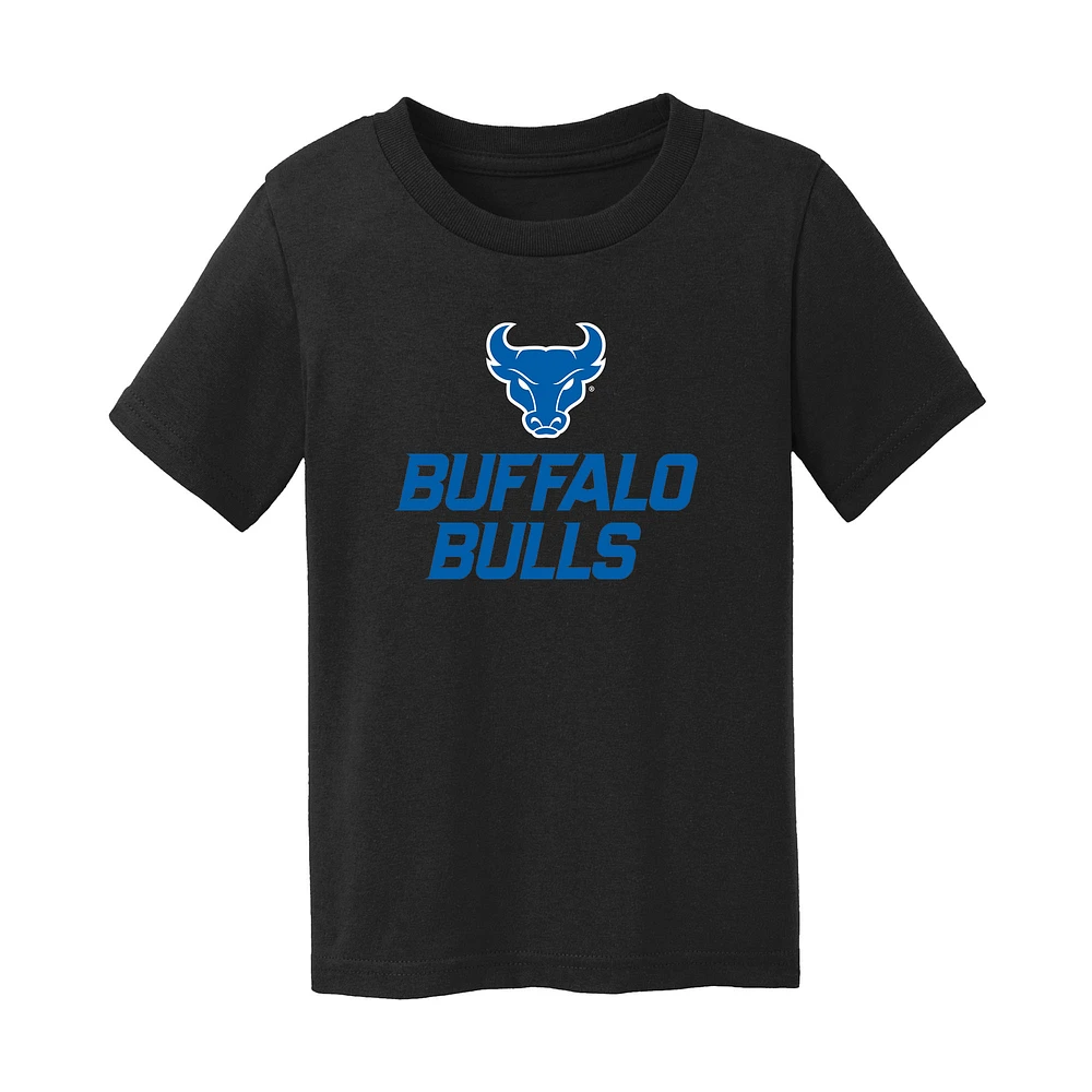 Infant Chad & Jake Black Buffalo Bulls Logo T-Shirt