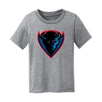 Toddler Chad & Jake  Heather Gray DePaul Blue Demons Logo T-Shirt