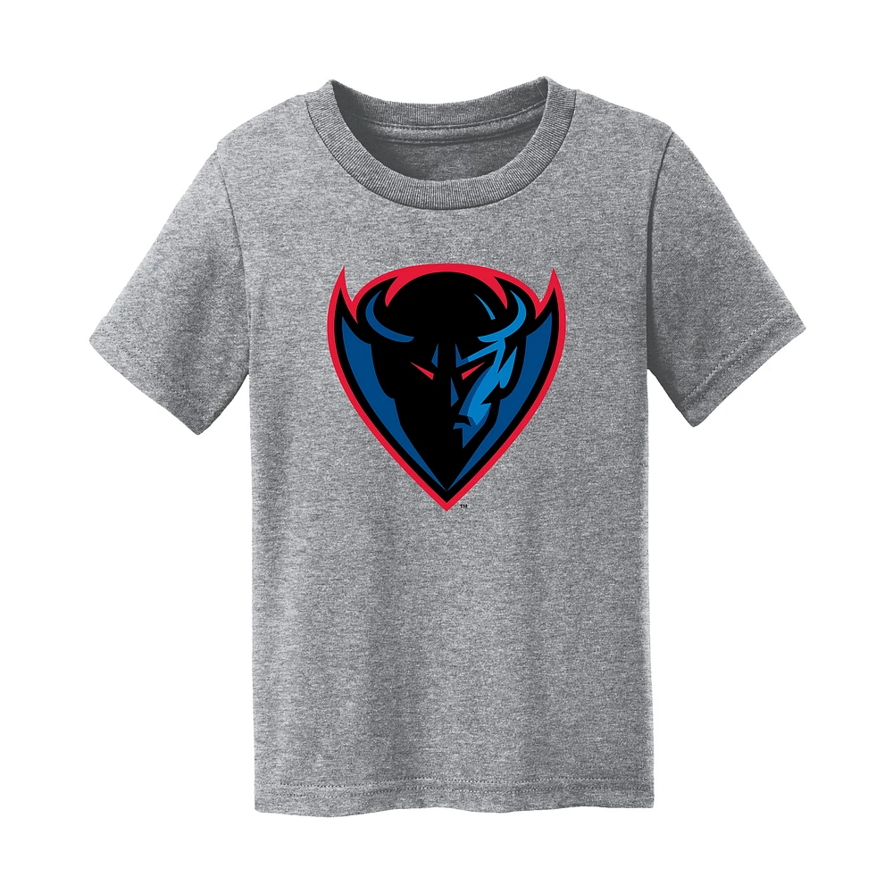 Toddler Chad & Jake Heather Gray DePaul Blue Demons Logo T-Shirt