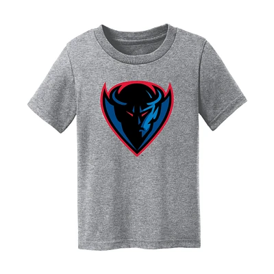 Toddler Chad & Jake  Heather Gray DePaul Blue Demons Logo T-Shirt