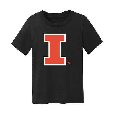 Toddler Chad & Jake  Black Illinois Fighting Illini Logo T-Shirt