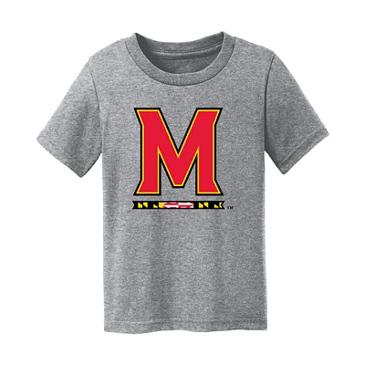 Toddler Chad & Jake  Heather Gray Maryland Terrapins Logo T-Shirt